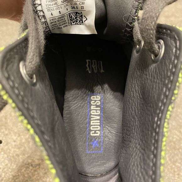 Converse Chuck Taylor Women 6 EU 36.5 Green Knit High Top Comfort Lace Up - Picture 5 of 7